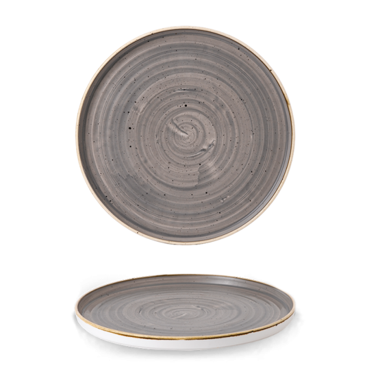 Stonecast Peppercorn Grey Chefs Walled Plate